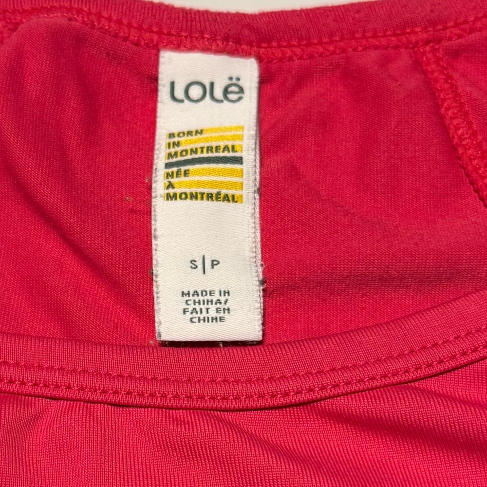 🩷 Lolë Women’s Fuchsia Vibrant Pink Athletic Tank Top Size Small - Picture 9 of 9